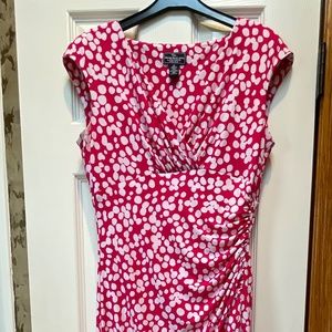 Pink/white polka dot dress